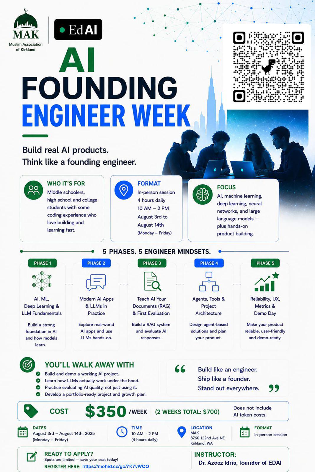 AI Founding Engineer Week flyer