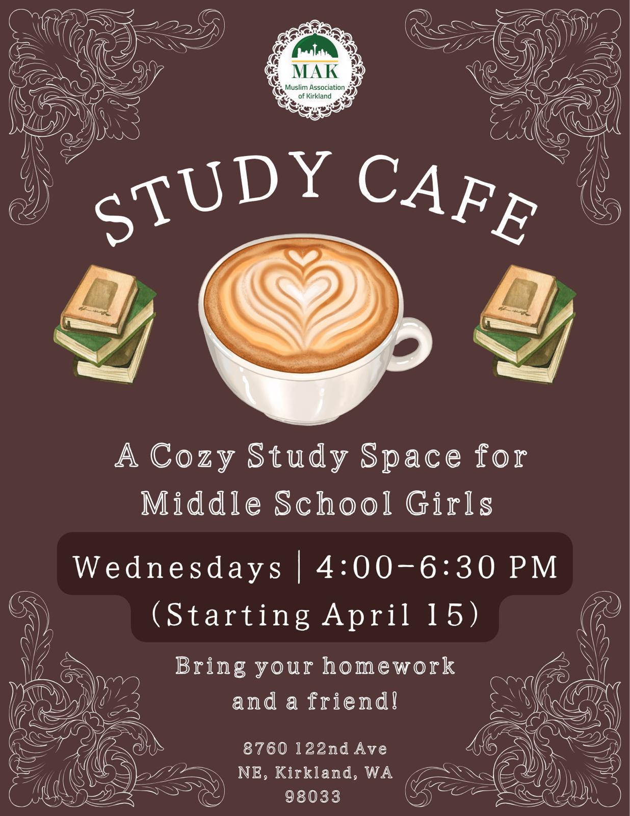 The Study Café @ MAK flyer