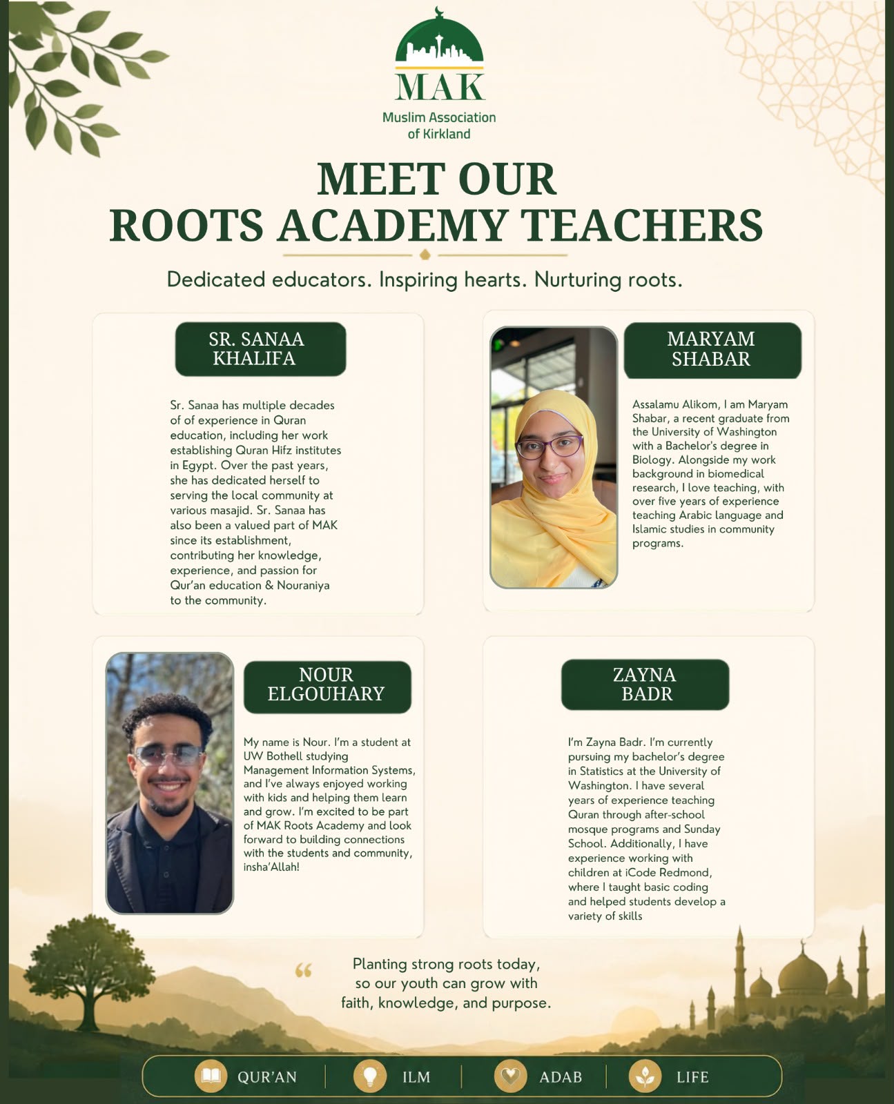 MAK Roots Academy teachers