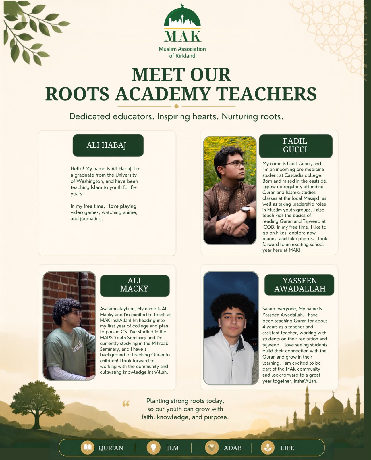 MAK Roots Academy teachers